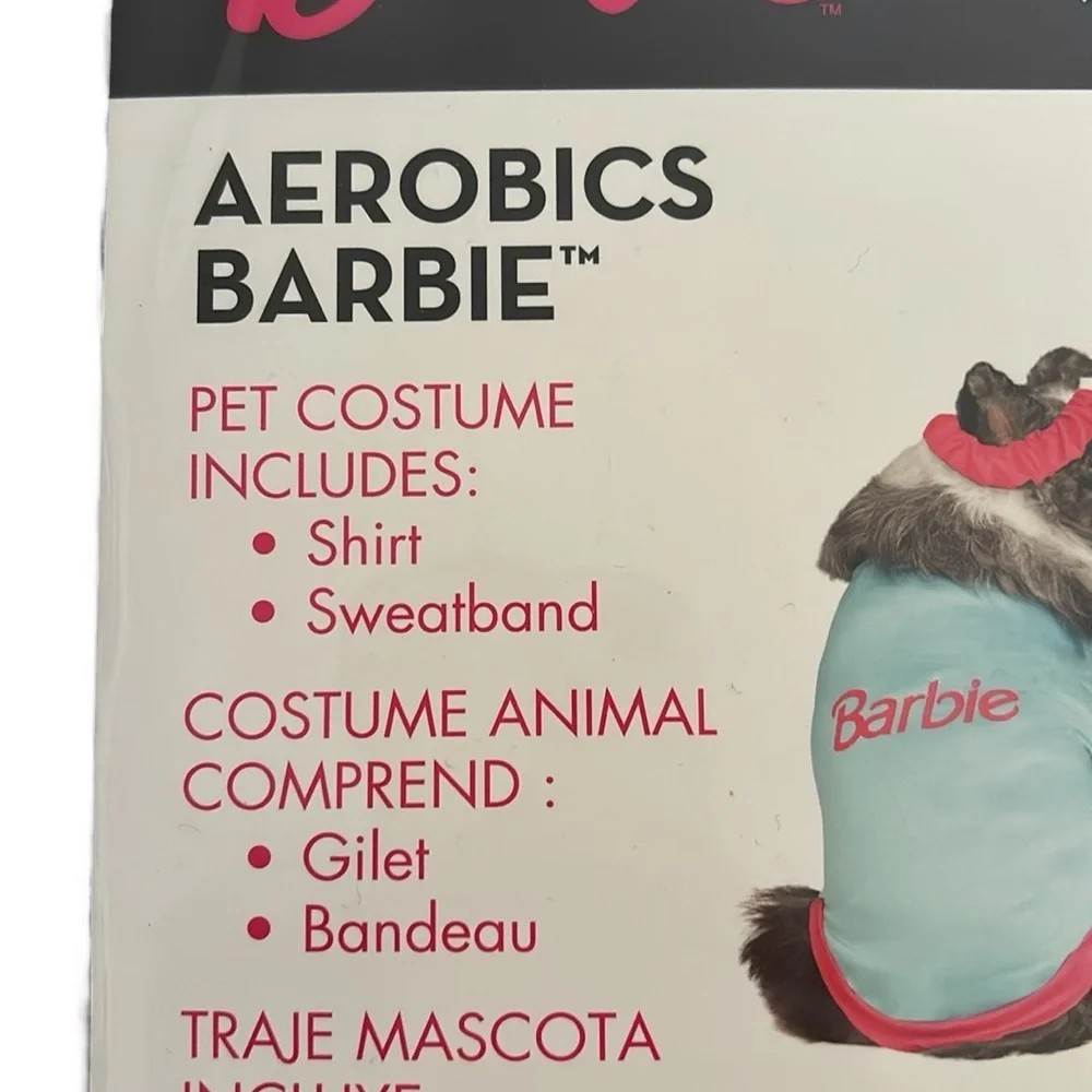 Barbie Aerobics Pet Costume - Pink and Blue